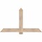 Ekena Millwork Eugene Smooth Timber Gable Bracket, Douglas Fir, 60"W x 35"H x 1 1/2"D x 5 1/2"F, 14/12 Pitch GBW060X35X0206EUG00SDF - alternate 1